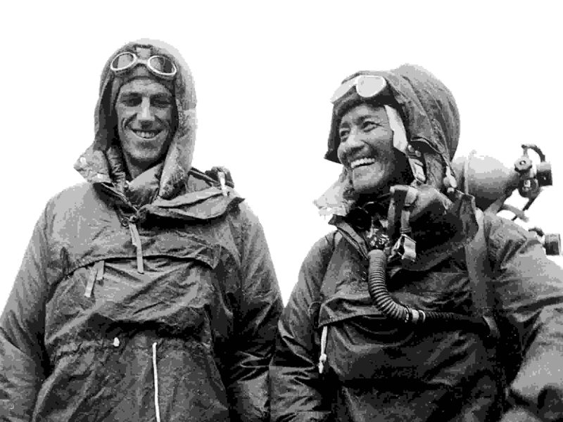 Tenzing Norgay Sherpa and Sir Edmund Hillary