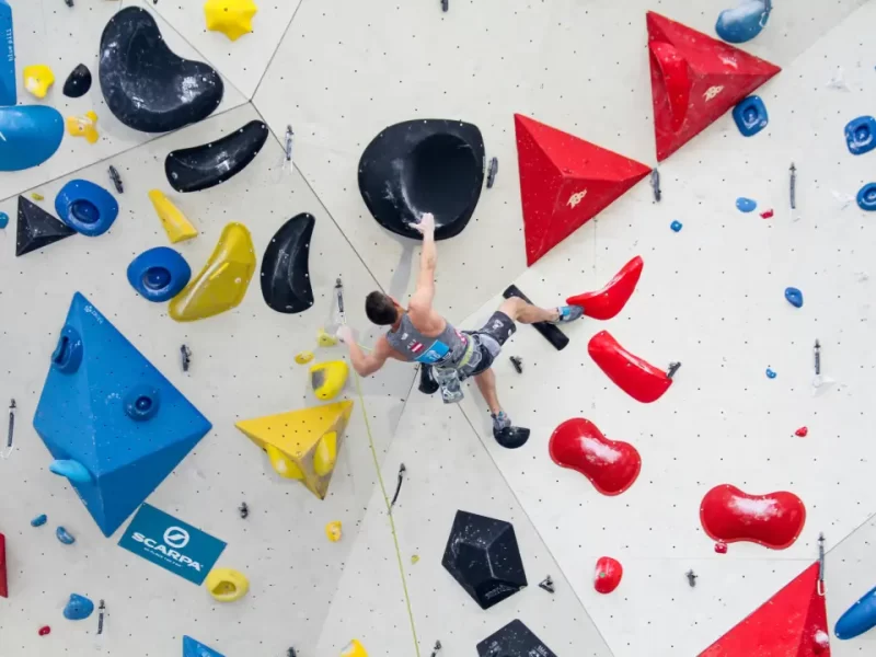 indoor rock climbing